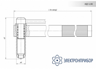 Преобразователь для измерения толщины покрытий внутри труб ИДх-L90