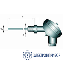 Датчик температуры погружной (жидких и сыпучих сред) Кл1-3