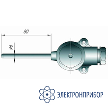 Термопреобразователь сопротивления TCМr.50М-Кл3-1-C2/-50...+100°С-6x80