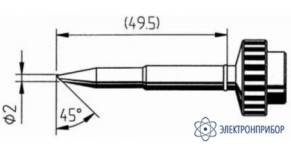 Усеченный конус, эллипс 3мм (к techtool) 612ND