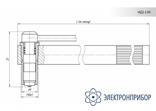 Преобразователь для измерения толщины покрытий внутри труб ИДх-L90