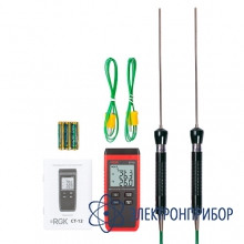 Контактный термометр с двумя погружными зондами температуры RGK CT-12+2шт TR-10W