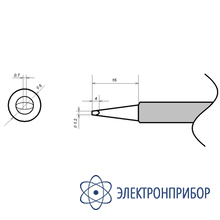 Жало для паяльника (клин) ELEMENT 900-MT-1.2D