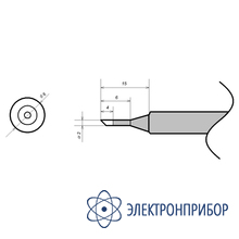 Жало для паяльника (прямое скошенное) ELEMENT 900-MT-2C