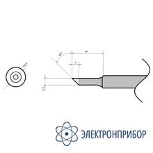 Жало для паяльника (прямое скошенное) ELEMENT 900-MT-3C