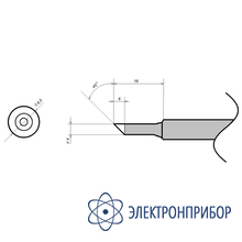 Жало для паяльника (прямое скошенное) ELEMENT 900-MT-4C