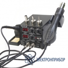 Паяльная станция с феном и usb МЕГЕОН 00686