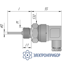 Датчик температуры для применения внутри оборудования Т.п/п-420-DIN43650.l