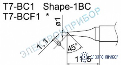 Паяльные сменные композитные головки для станции fм-202 T7-BC1