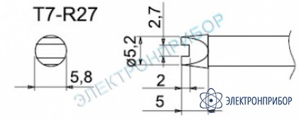 Паяльные сменные композитные головки для станции fм-202 T7-R27