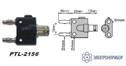 Переходник bnc-банан PTL-2156