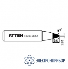 Насадка паяльная T2080-3.2D