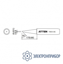 Насадка паяльная T900-0.8C