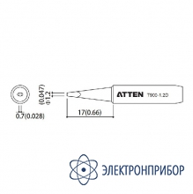 Насадка паяльная T900-1.2D