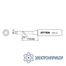 Насадка паяльная T900-3C