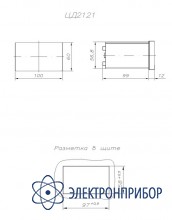 Частотомер цифровой щитовой переменного тока ЦД2121-К-121